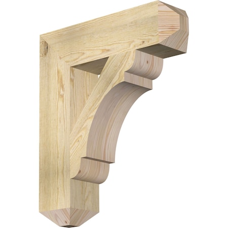 Ekena Millwork Olympic Craftsman Rough Sawn Bracket, Douglas Fir, 6"W x 24"D x 28"H BKT06X24X28OLY04RDF